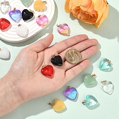 18 шт. подвески из стекла&nbsp;GLAA-YW0004-31