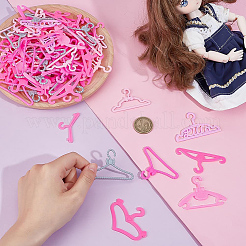 80шт. 8 стиля пластиковых вешалок для кукольной одежды&nbsp;DIY-GA0008-48