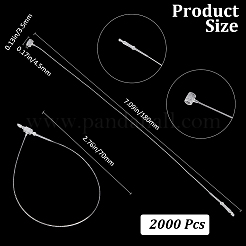 2000 шт. пластиковые ценники-цепочки&nbsp;KY-CY0001-01F-02