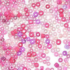 480 г 24-х цветных стеклянных круглых бусин&nbsp;SEED-CJ0001-12