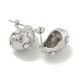 Серьги-каффы из латуни с каплевидным покрытием&nbsp;EJEW-E312-09P