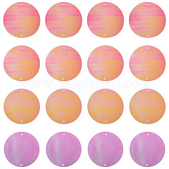 150 шт. радужные переливающиеся звенья из ПВХ с пайетками/блестками&nbsp;FIND-TA0008-10D