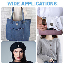 48 шт. 4 стиля пуговицы из сплава на ножке&nbsp;BUTT-CA0001-37