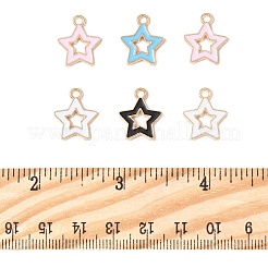 20шт 4 цвета сплава эмалевые подвески&nbsp;ENAM-FP0002-65