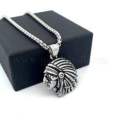 Винтажный кулон в стиле индейцев из нержавеющей стали 304&nbsp;ZS3655