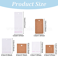 100 шт. Карточки для демонстрации сережек из крафт-бумаги с отверстием для подвешивания&nbsp;CDIS-YW0001-21