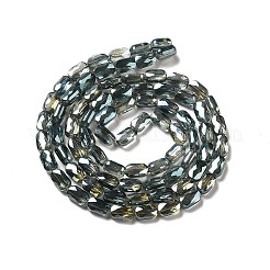 Прозрачные стеклянные бусины гальваническим пряди&nbsp;EGLA-F150-FR01