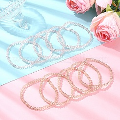 5шт наборы эластичных браслетов из стеклянных бусин&nbsp;BJEW-YW00003-01