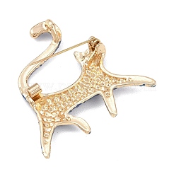 Штыри отворотом сплава горного хрусталя для одежды рюкзака&nbsp;LS-JEWB-P055-06G-02