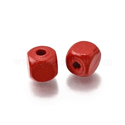 Спрей окрашены деревянные бусины&nbsp;WOOD-P021-01B-24