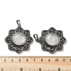 Подвески из натурального кварца и латуни&nbsp;G-K338-09AS-05