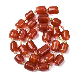 Натуральный красный агат бисер нитей&nbsp;G-F825-C01-01