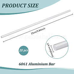 6061 алюминиевый стержень&nbsp;DIY-WH0504-723A-P