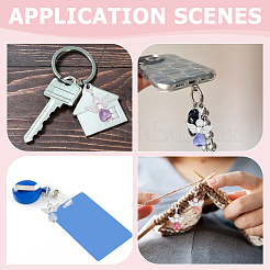 30 шт. подвеска в форме сердца в виде ангела из акрила и фарфора&nbsp;HJEW-HY00161