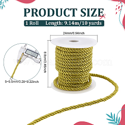 10 ярд 3-слойных полиэфирных шнуров круглой скрутки&nbsp;OCOR-PH0006-69A