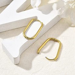 Ионное покрытие (ip) серьги-кольца из нержавеющей стали 304 для женщин&nbsp;EJEW-U035-12G-02