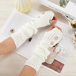 Вязаные гетры из шерстяной пряжи&nbsp;AJEW-WH20004-28C