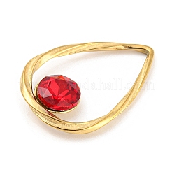 Подвески из нержавеющей стали 304 с микропаве из кубического циркония&nbsp;LS-STAS-F299-01G-02