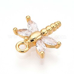 Латунные микро проложить кубического циркония подвески&nbsp;KK-N261-10G