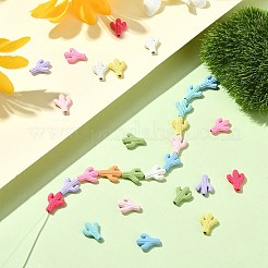 50шт 10 цвета окрашенные распылением бусины из сплава&nbsp;FIND-CJ0003-18