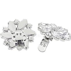 Выводы по зажимам для обуви из сплава со стразами&nbsp;FIND-FG0001-02P