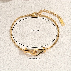 Стильные браслеты из нержавеющей стали с пряжкой в форме подковы&nbsp;OL4359-1