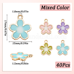 40 шт. Подвески из сплава с эмалью&nbsp;ENAM-SC0005-51