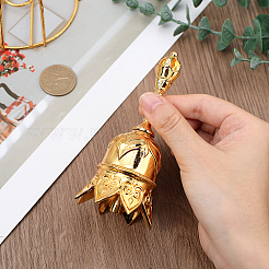 1 шт. сплав ручной звонок колокольчик дисплей украшения&nbsp;AJEW-GF0012-23G