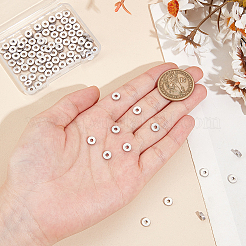 100 шт. 201 нержавеющая сталь разделительные бусины&nbsp;STAS-UN0059-57B