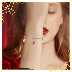 60 шт. 3-х цветные резные бусины из синтетического коралла&nbsp;CORA-SC0001-18