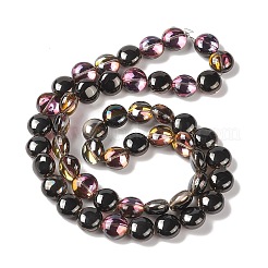 Прозрачные гальванические стеклянные бусины&nbsp;EGLA-P049-01A-HP03