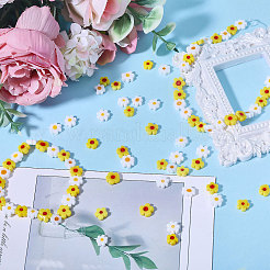 150шт 2 вида цветов ручной работы из стеклянных бусин Миллефиори&nbsp;LAMP-CA0001-14