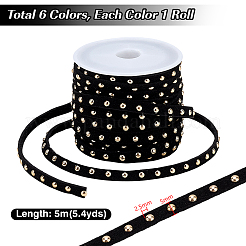 6 рулон шнура из искусственной замши 6 цветов&nbsp;LW-PH0002-37