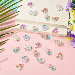 24шт 6 стиля подвески из сплава с эмалью&nbsp;ENAM-TA0003-27