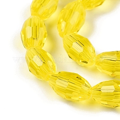 Прозрачные стеклянные бусины&nbsp;EGLA-A037-T6x8mm-D07