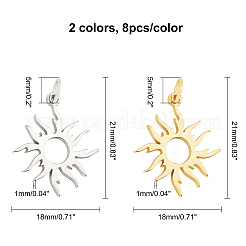 16шт 2 цвета латунные подвески&nbsp;KK-CA0001-56