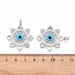 Латунные микро проложить кубического циркония подвески&nbsp;KK-N257-24P