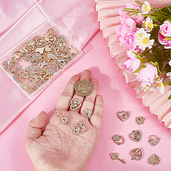 60шт 20 стиля подвески из сплава со стразами&nbsp;FIND-PH0027-87