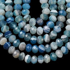 Натуральные полосатые агатовые бусы&nbsp;G-D344-A34-06