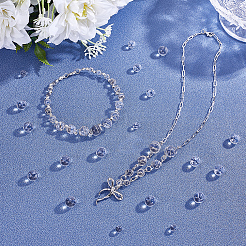 85 шт. 4 вида натуральных кварцевых сферических бусин&nbsp;G-NB0006-12