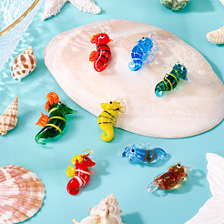 8шт 8 стиля подвески ручной работы лэмпворк&nbsp;LAMP-TA0001-98