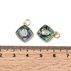 Латунные микро проложить кубического циркония подвески&nbsp;KK-K384-07G