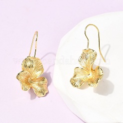 Серьги с подвесками из листовой латуни&nbsp;EJEW-H180-17G