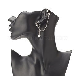Асимметричные серьги в форме звезды из нержавеющей стали марки 304&nbsp;EJEW-JE04889-02