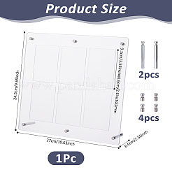 ПВХ настольные спортивные держатели для карточек&nbsp;AJEW-WH0248-918A