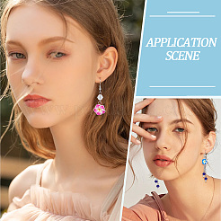 Латунь болтающиеся серьги&nbsp;EJEW-SC00001