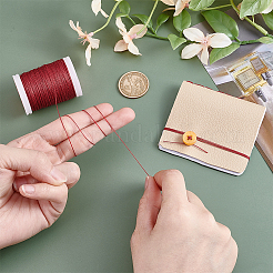 Вощеный шнур полиэстера&nbsp;YC-WH0018-01D