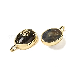 Овальные подвески из натурального лабрадорита&nbsp;G-K371-01G-03