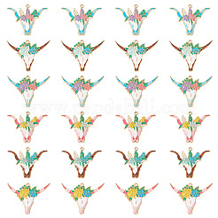 24шт 6 стиля подвески из сплава с эмалью&nbsp;ENAM-TA0002-51