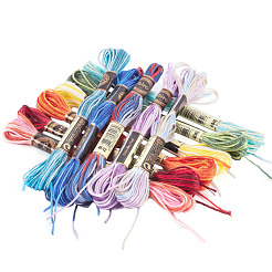 48 моток 12 цвета 6-слойная полиэфирная мулине для вышивания&nbsp;OCOR-TA0001-79